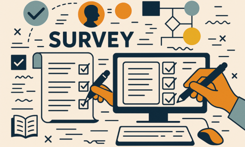 Drawing of hand checking boxes in a list